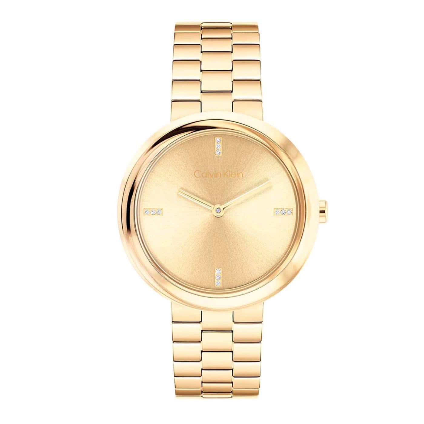 RELOJ CALVIN KLEIN TWISTED BEZEL gold image.