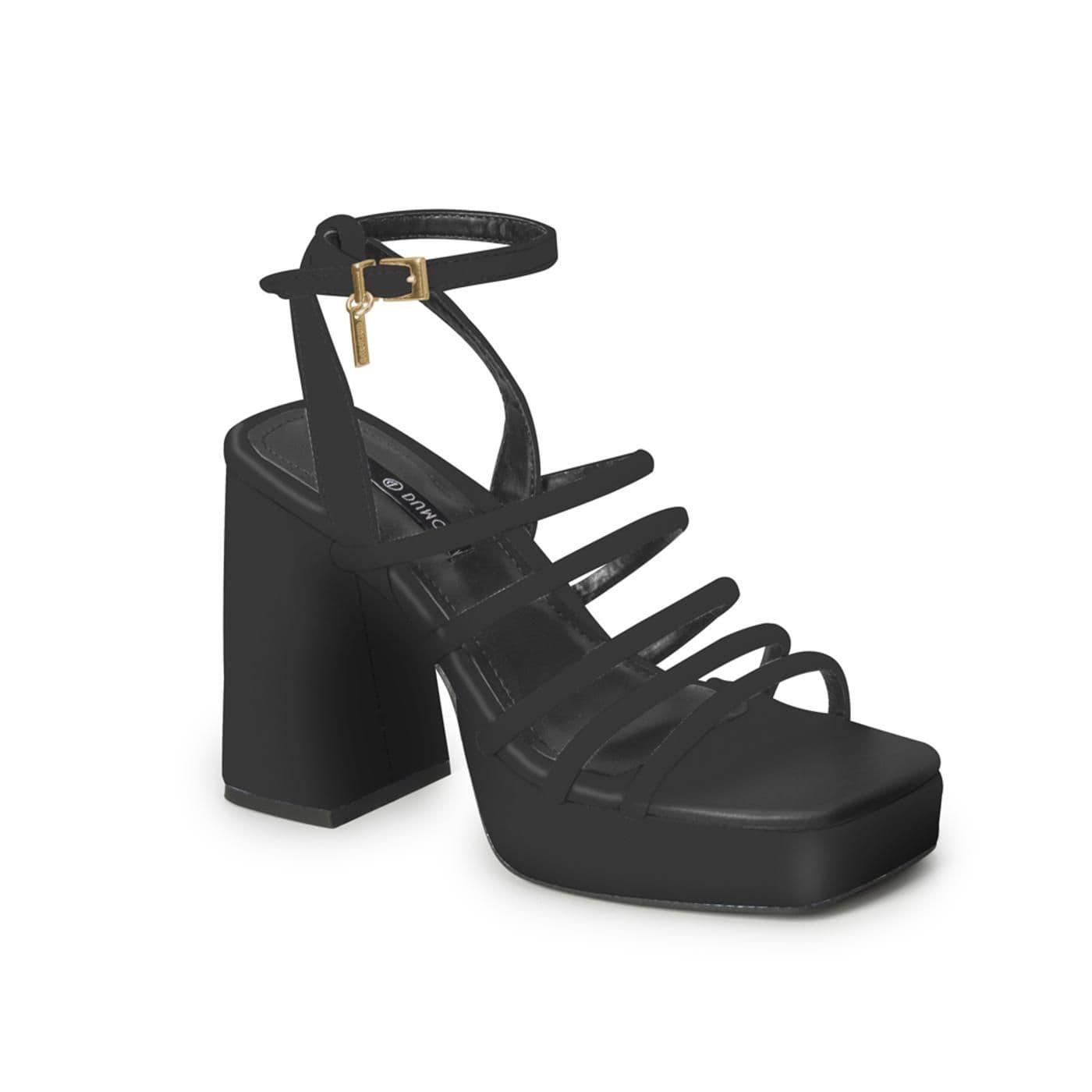 4118207-8 SANDALIA TACON preto image.