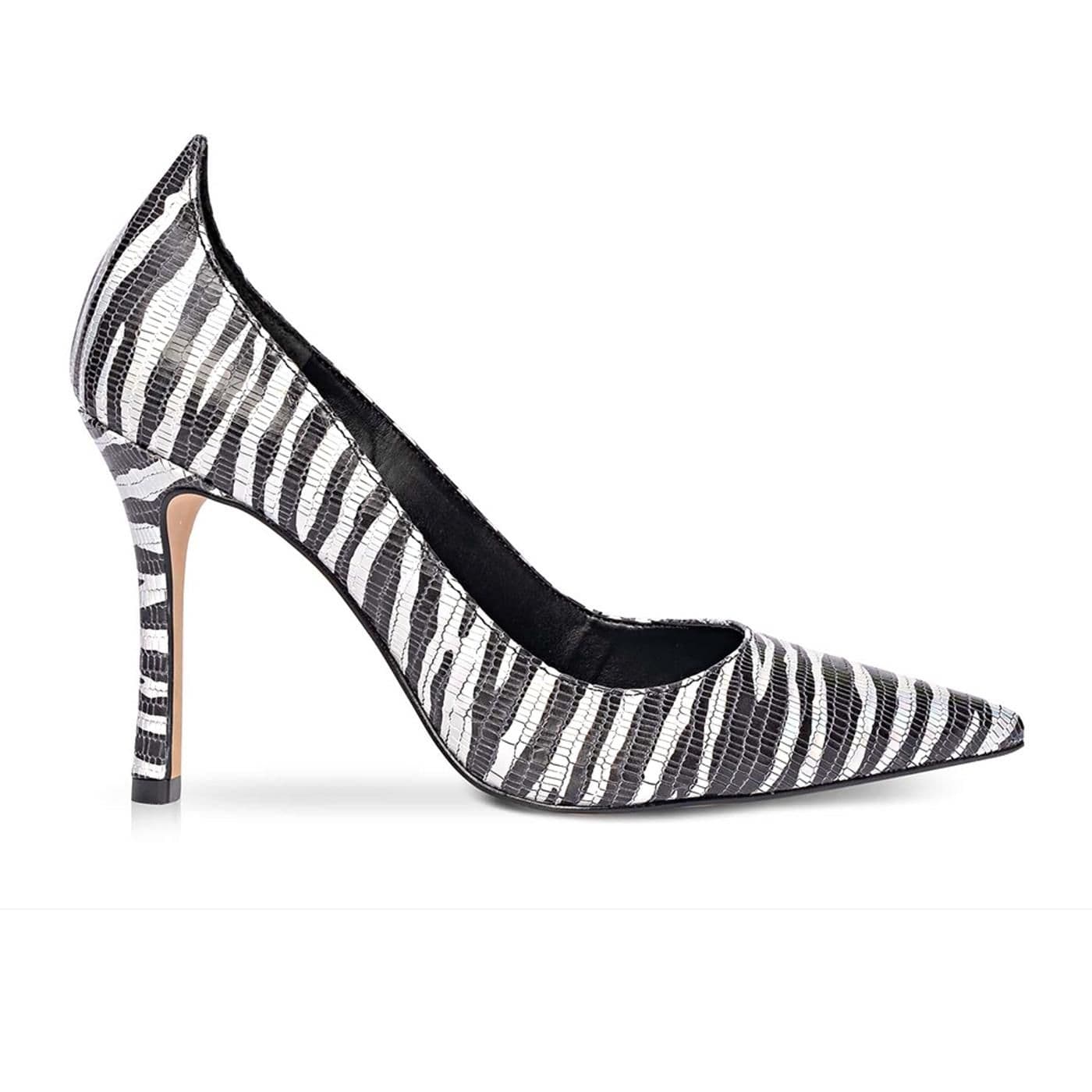 607012 ZAPATO_CERRADO TACON reptile zebra silver image.