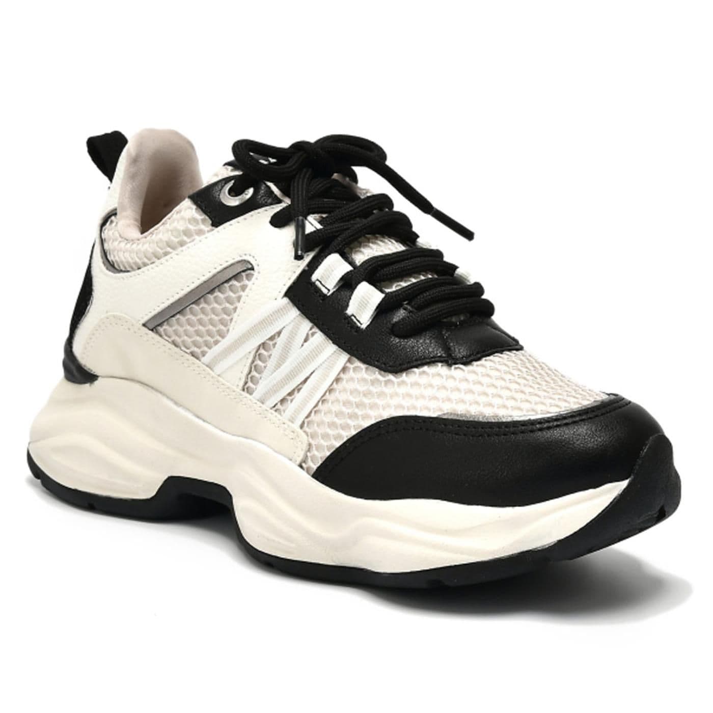 Zapatilla 158-010-01 preto/bege/marfim i23/milk/preto/pewter image.