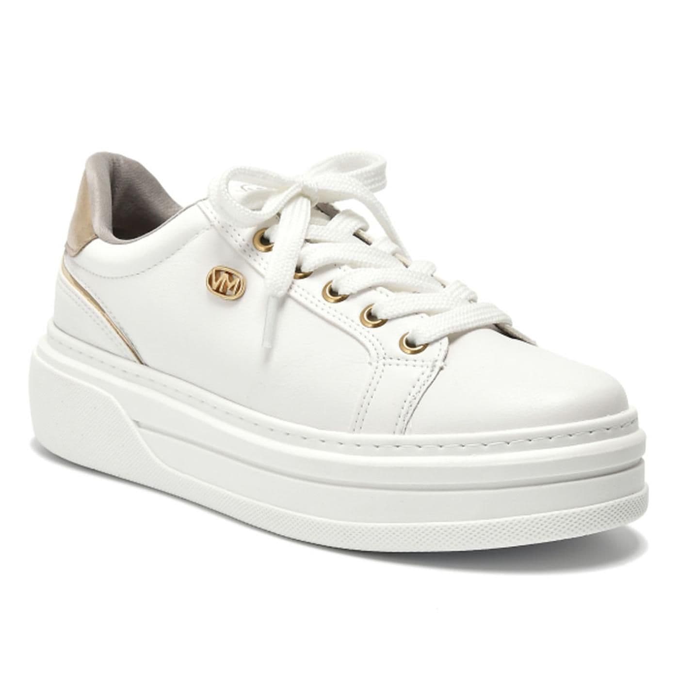 Zapatilla 052-008-01 branco/dourado/dourado image.