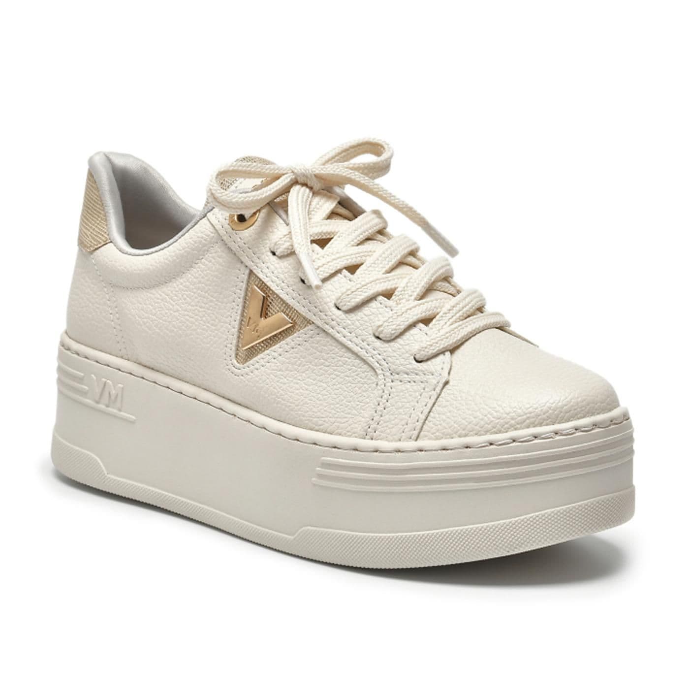 tenis casual marfim i23/gold image.