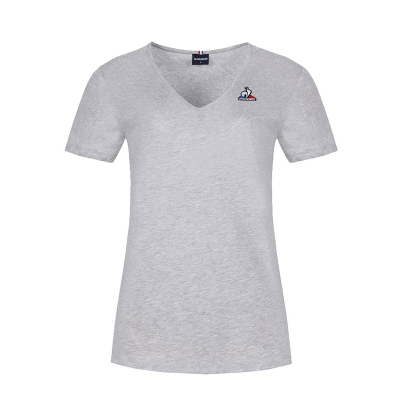 ESS Tee SS Col V N°1 W gris chiné clair image.