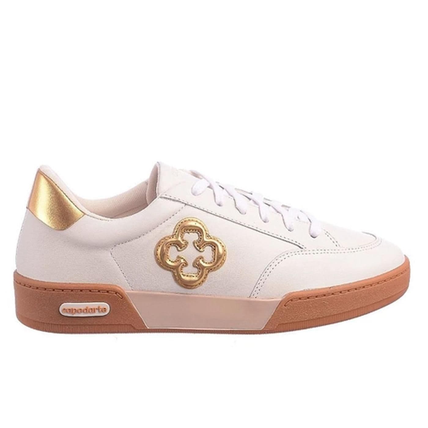 Zapatilla 4017642 bianco/ouro/ouro image.