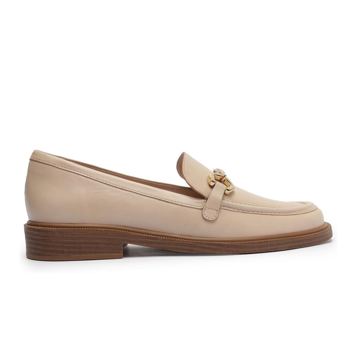 Mocasin de cuero A1330200070004U x2cy6 - milky white image.