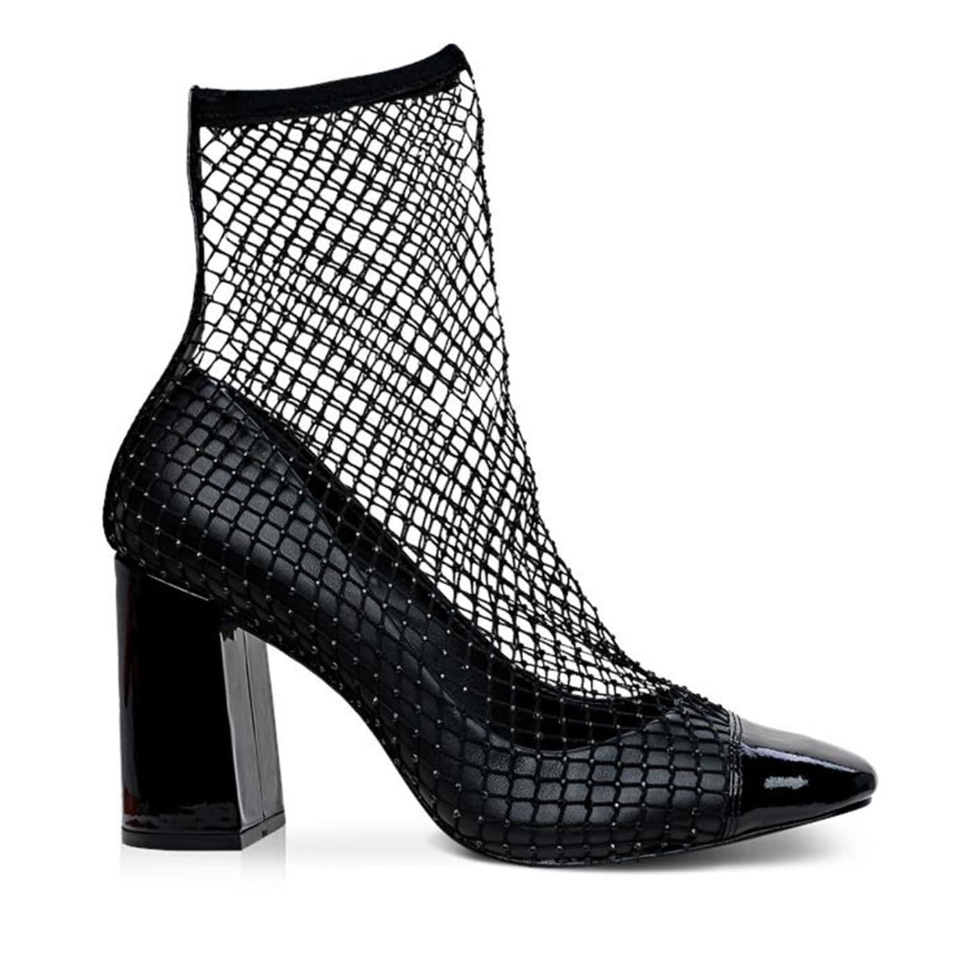 Zapato Tacon 152620 verniz/tela/mestiço -black image.