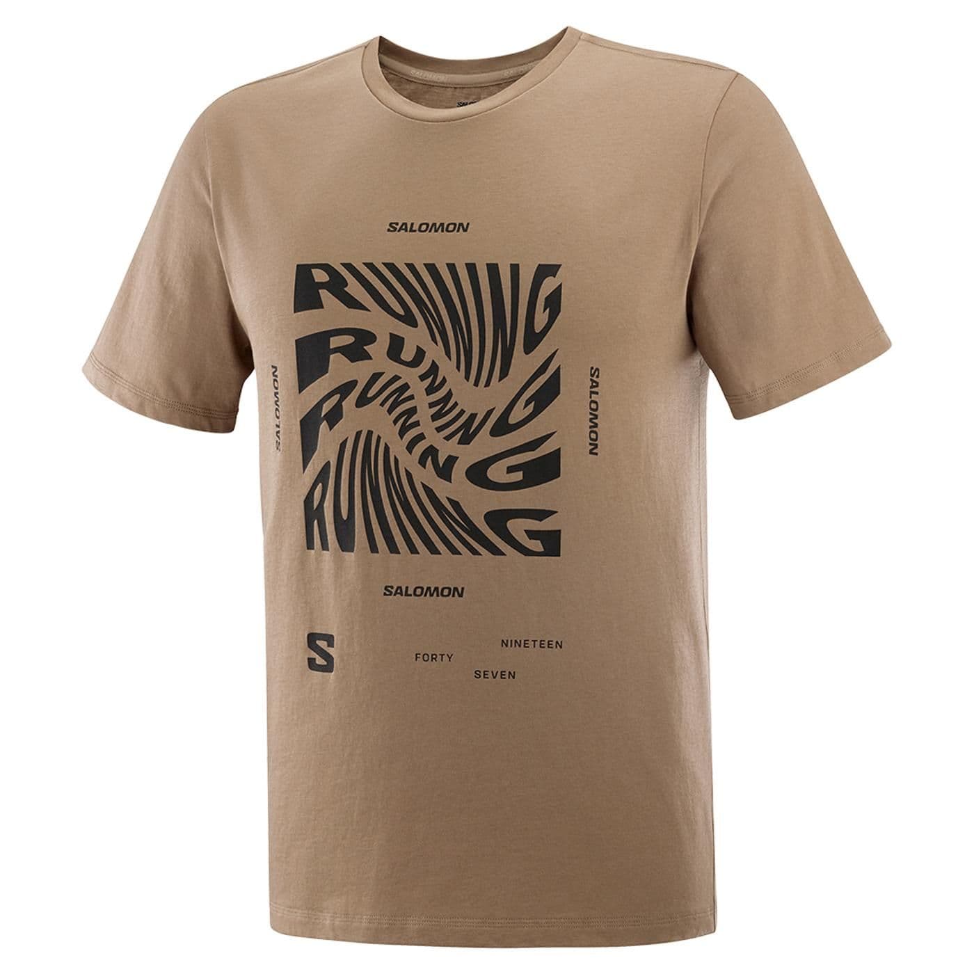 RUNNING GRAPHIC SS TEE shitake image.