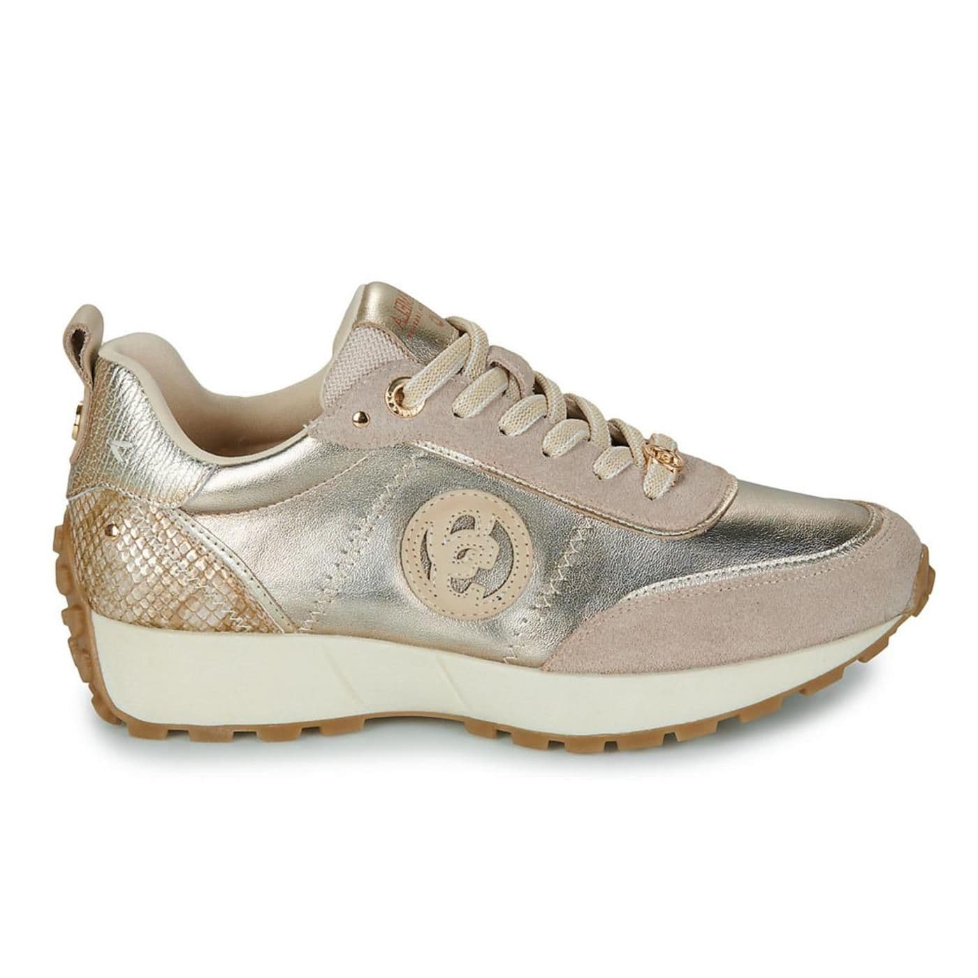 ZAPATILLA DE PIEL SRA 162699 beige image.