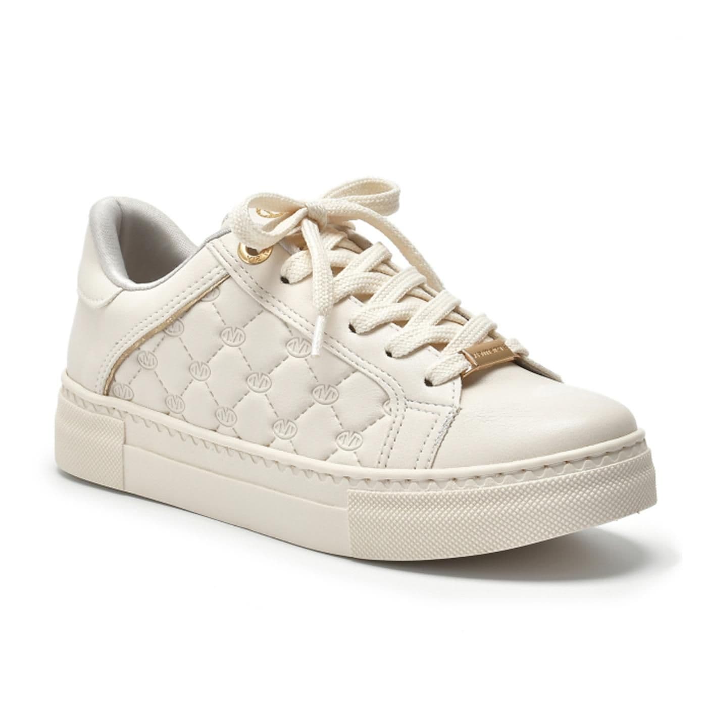 Tenis marfim i23/dourado image.