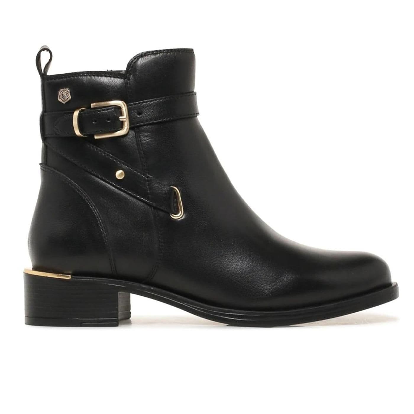 ZAPATILLA DE PIEL SRA 162475 negro image.