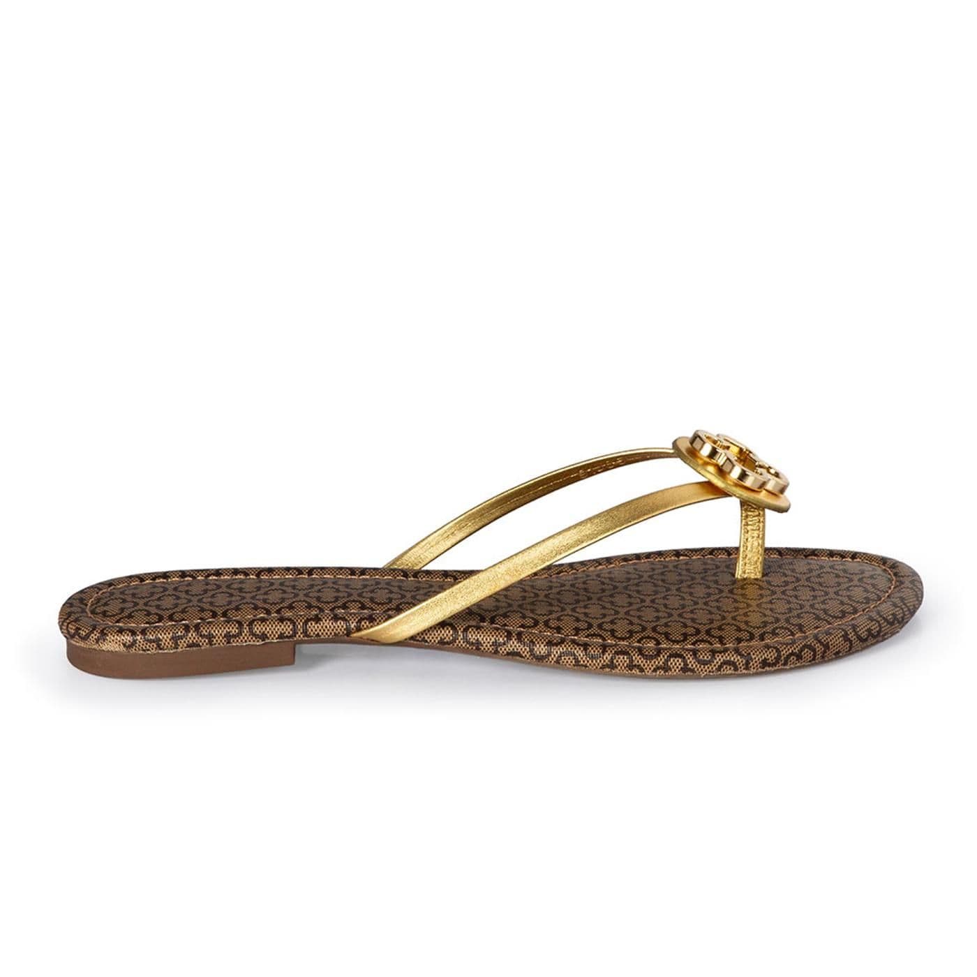 Sandalia 4010630 metaliz.ouro/maxi mon.bege image.