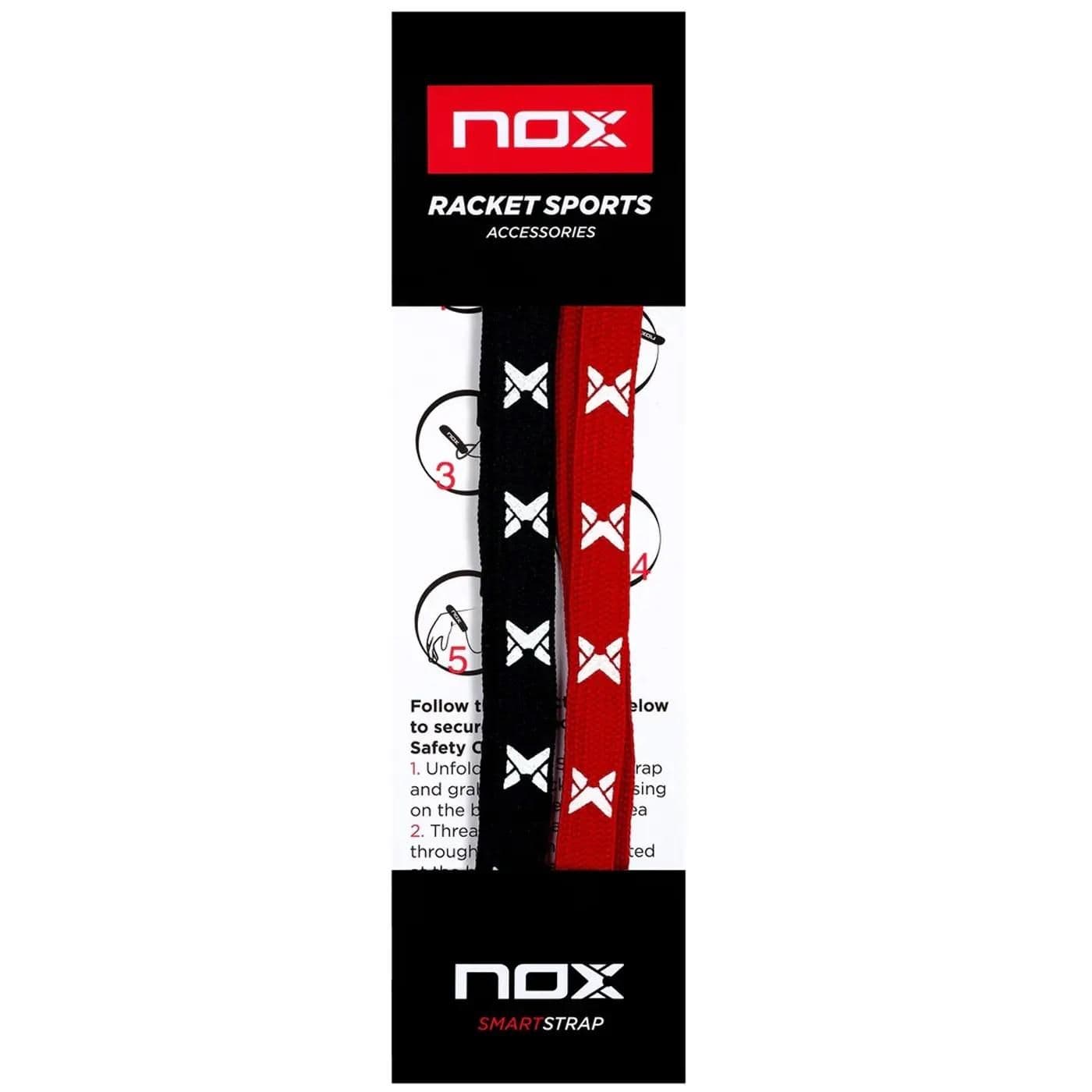 CORDONES NOX SMARTSTRAP PRO 2 COLORES ROJO NEGRO image.