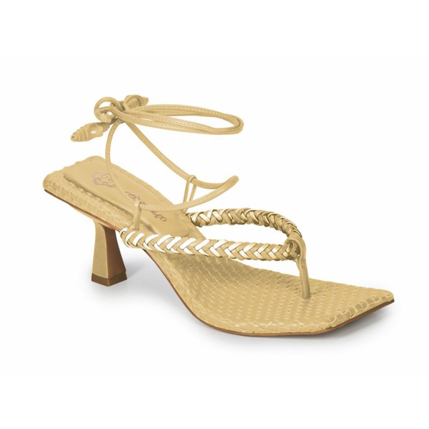 4017083-5 SANDALIA TACON pecan/ouro/pecan/pecan/pecan image.