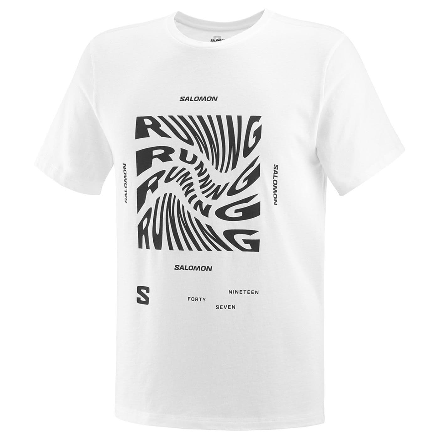 RUNNING GRAPHIC SS TEE white image.