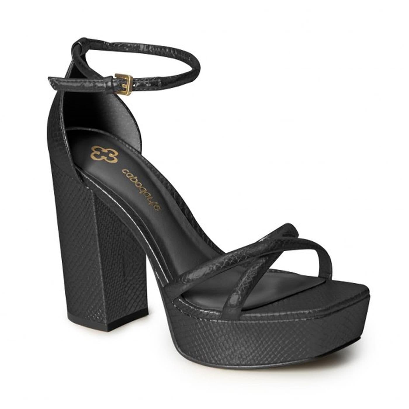 4017303-5 SANDALIA PLATAFORMA preto image.