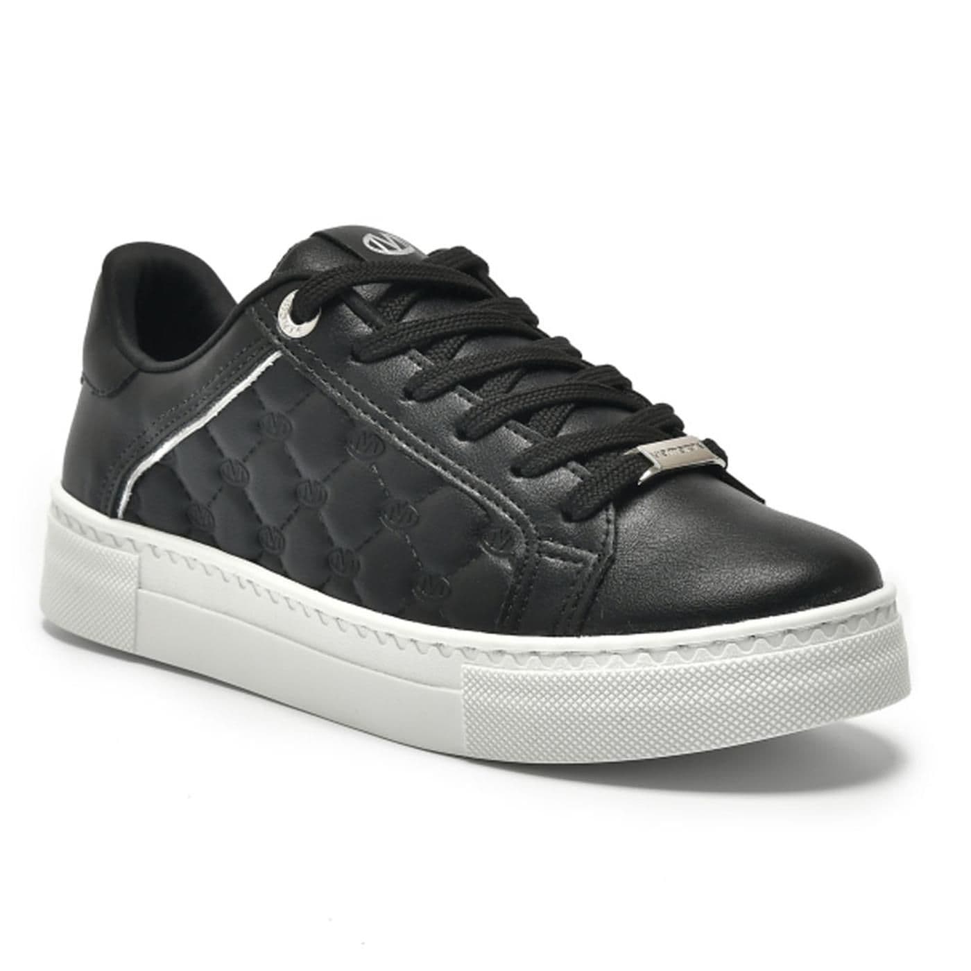 tenis casual preto/prata image.