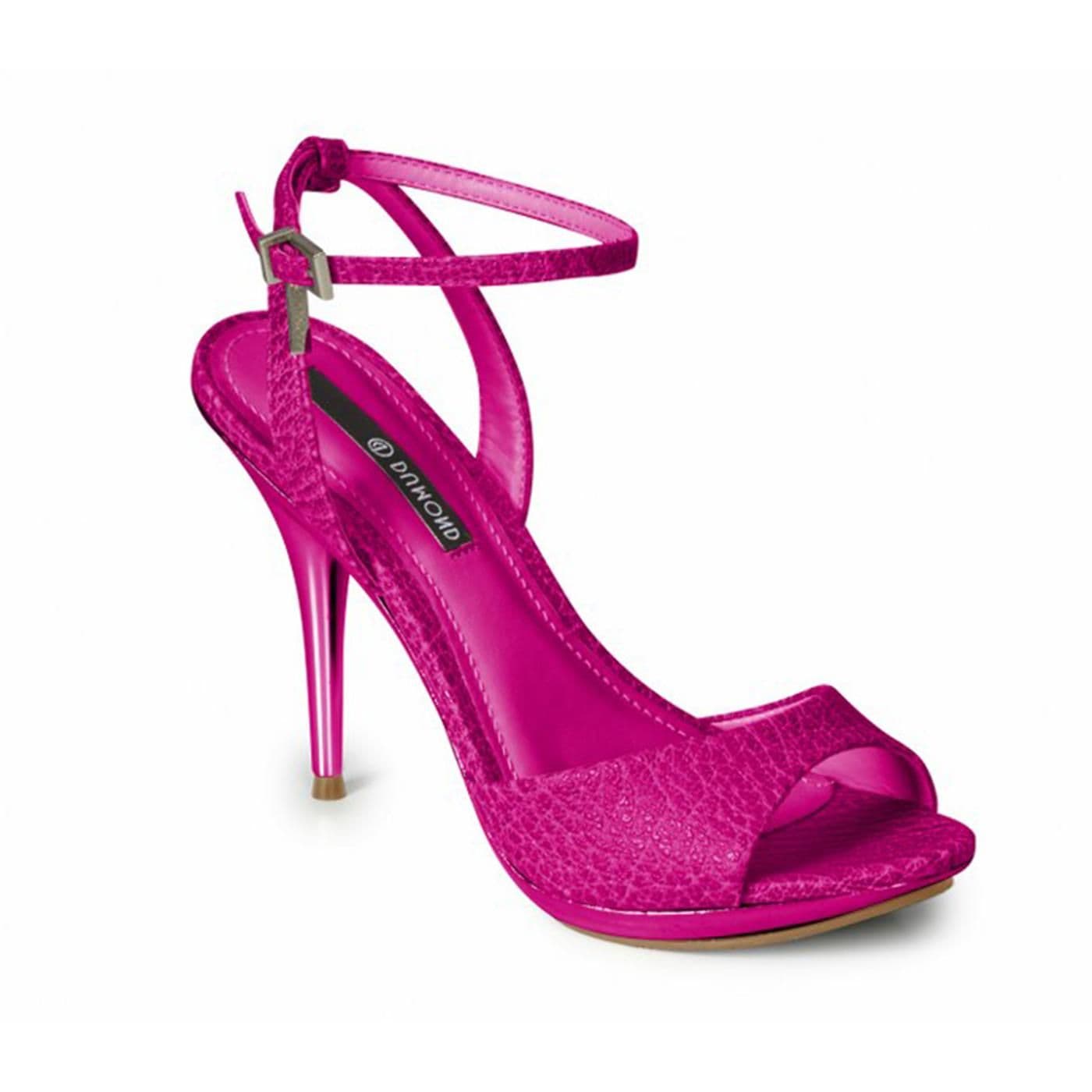 4118101-7 SANDALIA TACON rosa eletric image.