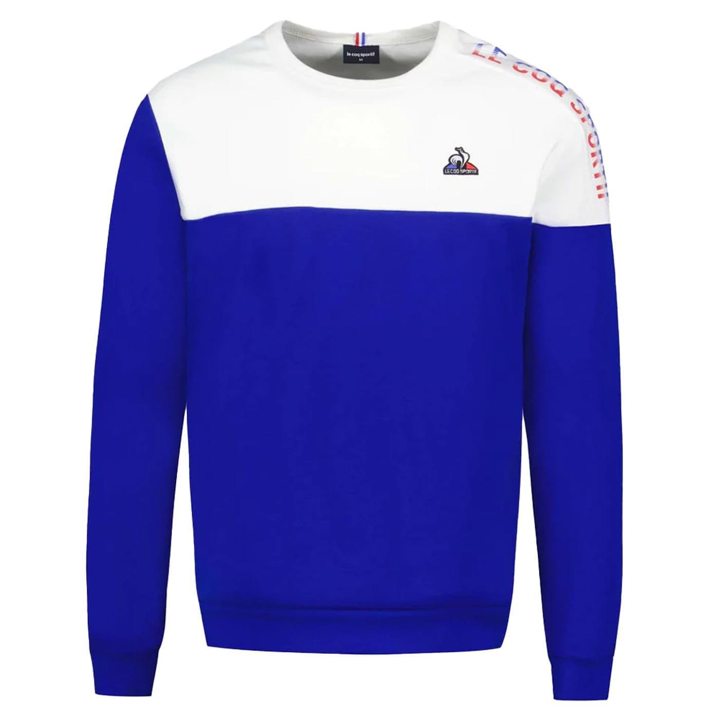TRI Crew Sweat N°1 M new optical white/bleu electro image.