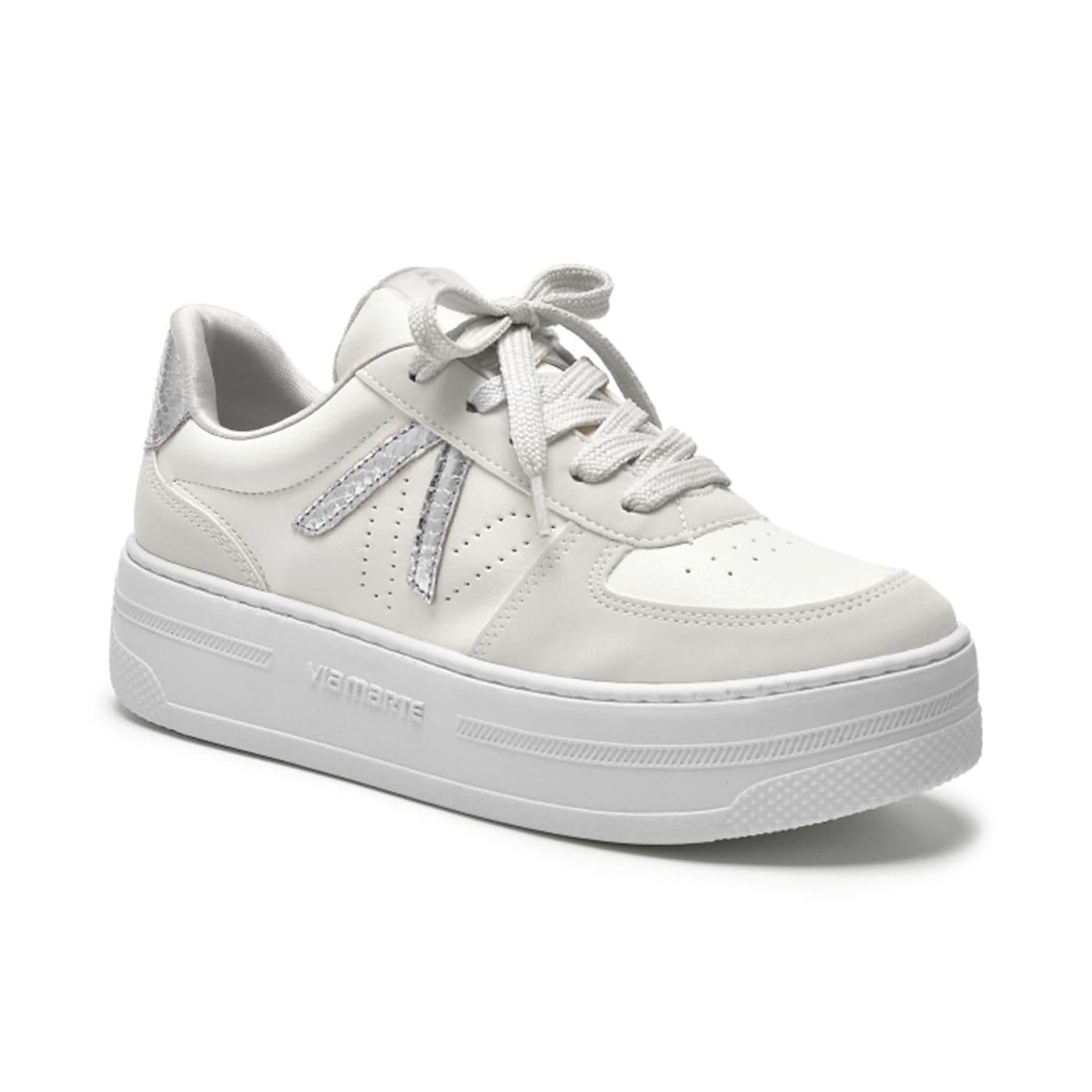 tenis casual 211-004-03 gelo/milk/prata image.
