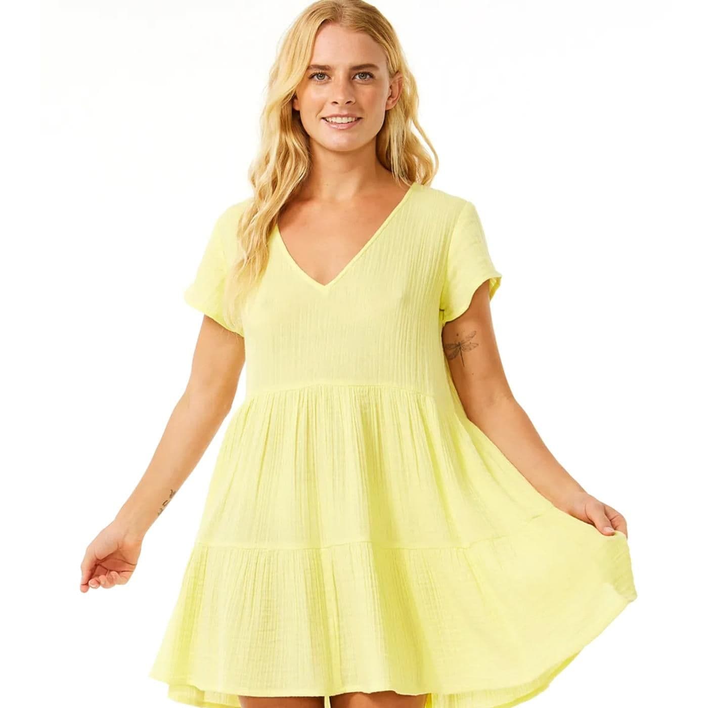 VESTIDO PREMIUM SURF bright yellow image.