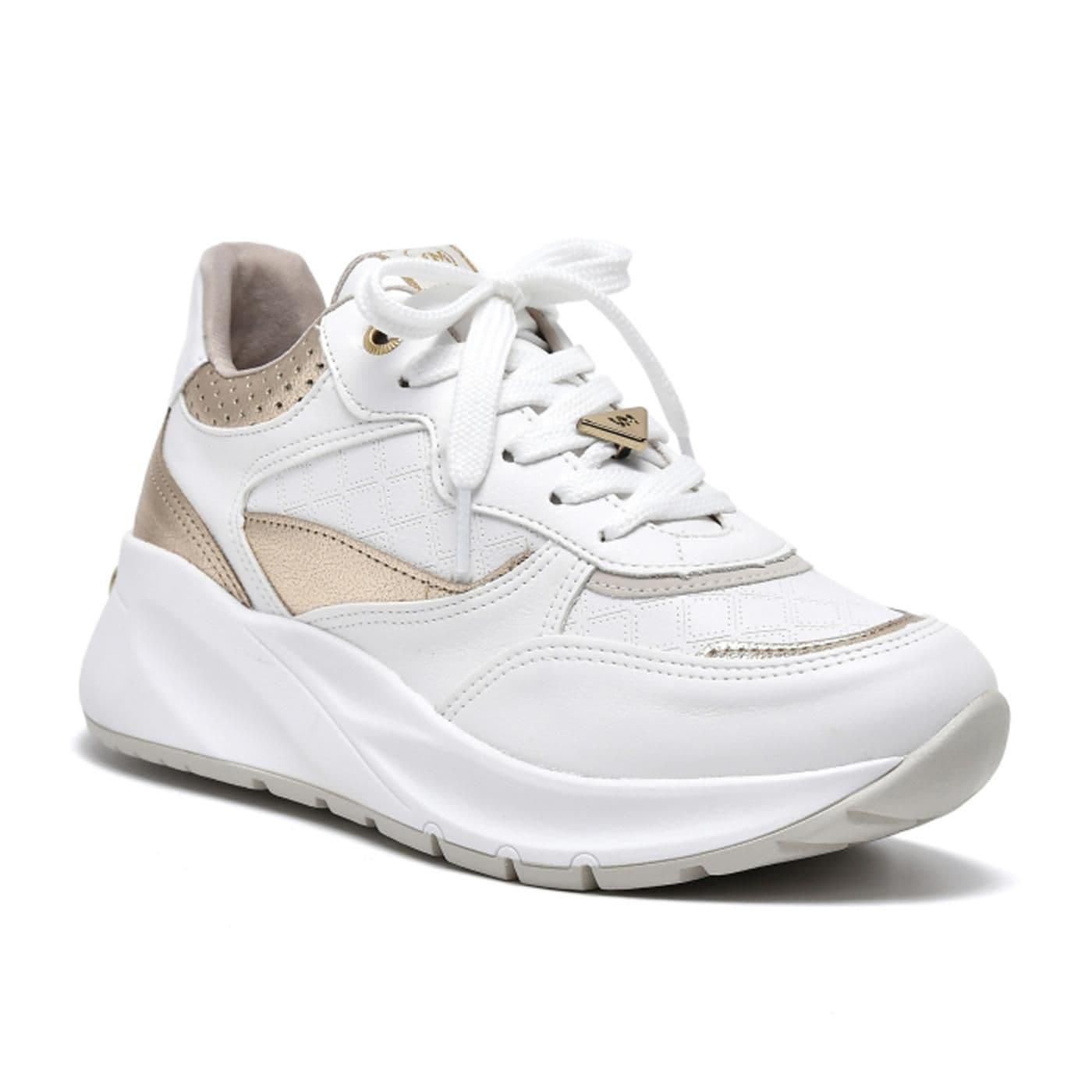 ZAPATILLA CASUAL 23-12704-03 white/gold image.