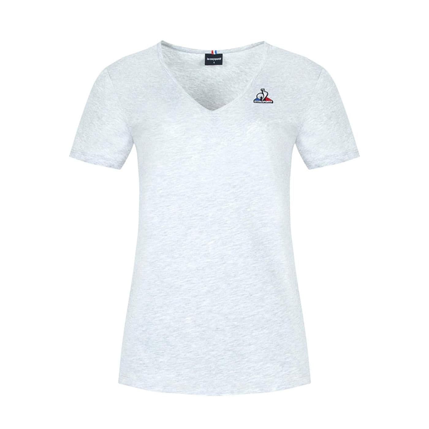 ESS Tee SS Col V N°2 W gris chiné clair image.