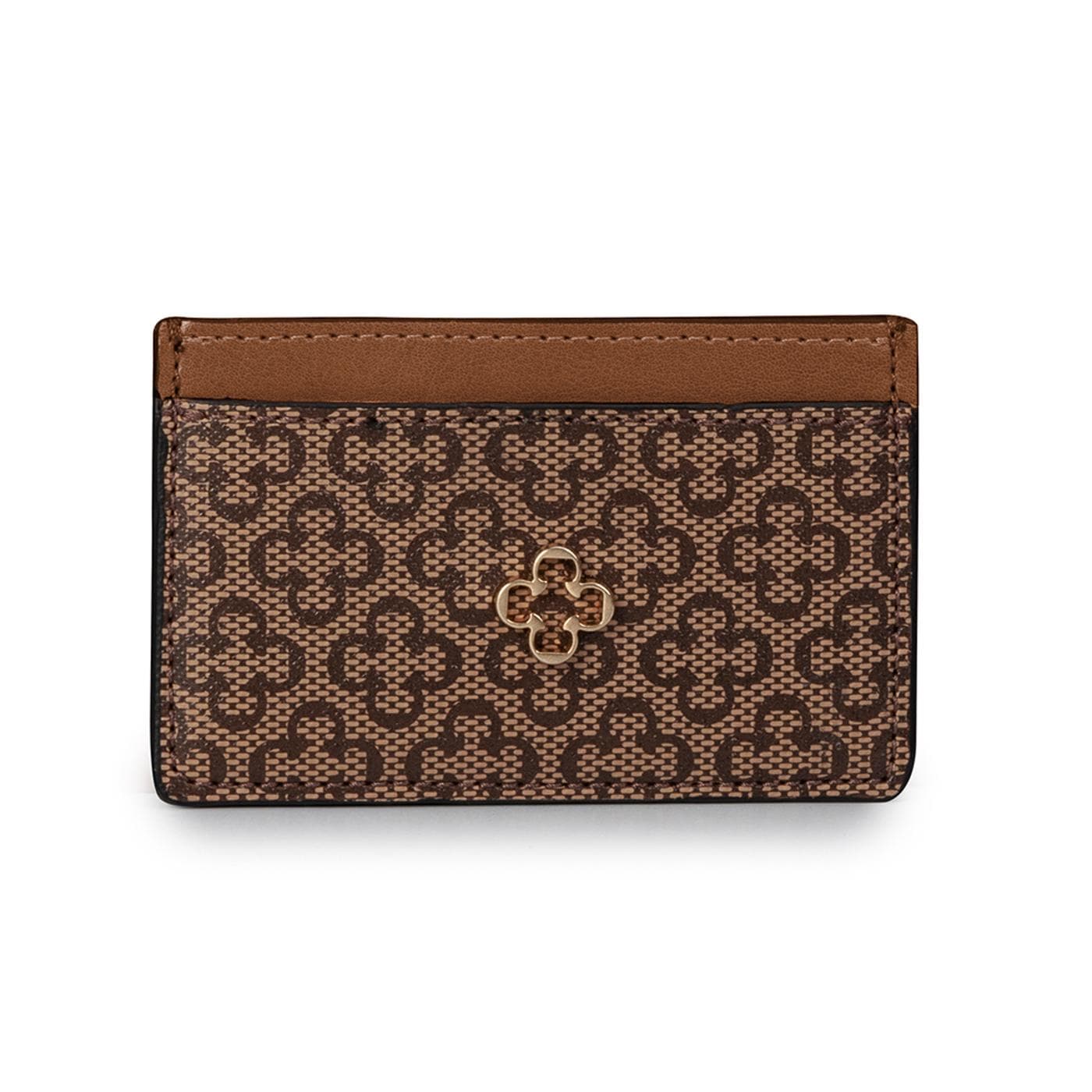 BILLETERA 493867 caimi & liaison ind nocciola(camel) / banho ouro claro escovado image.