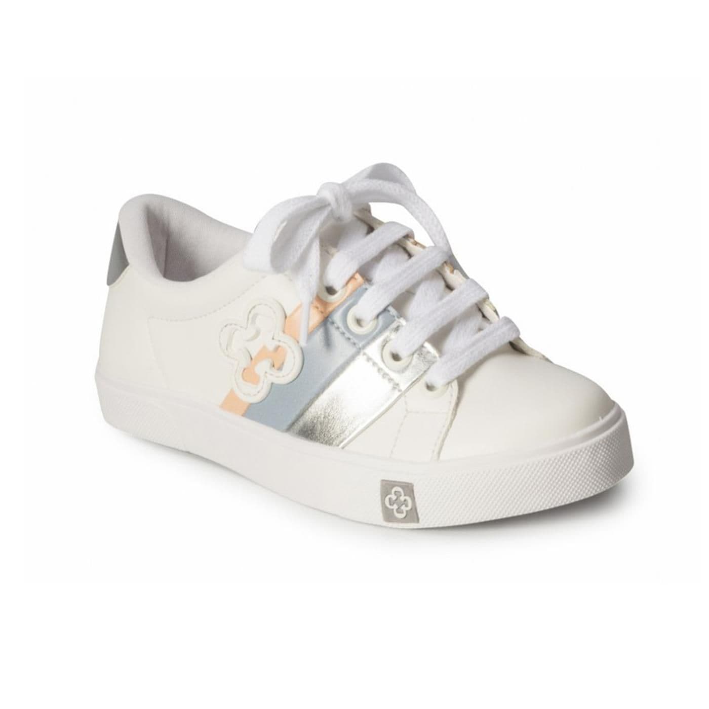 8000545-3 ZAPATILLA TENIS bianco/prata/mandarina/azul chiaro image.