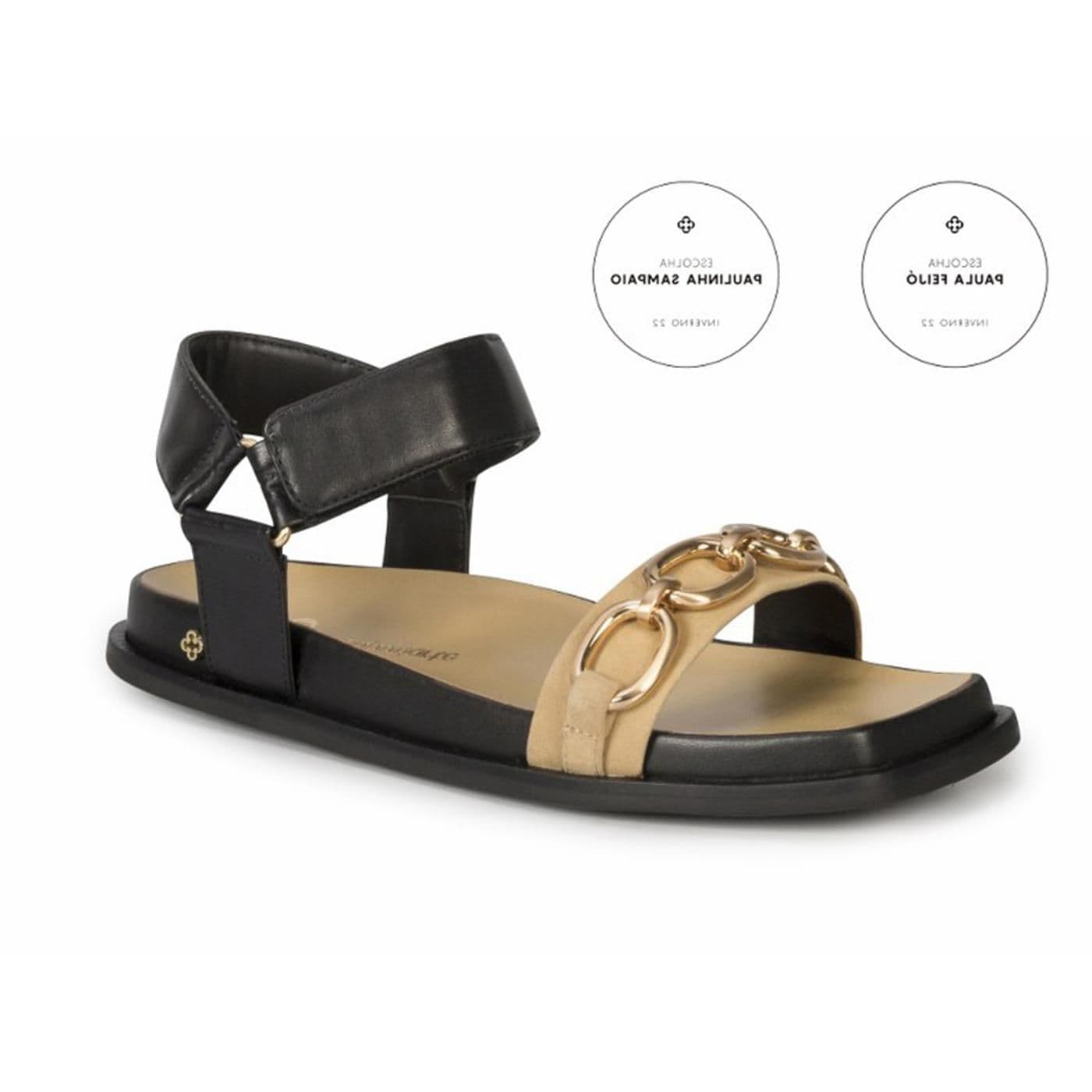 4016621 SANDALIA BAJA black/pecan image.