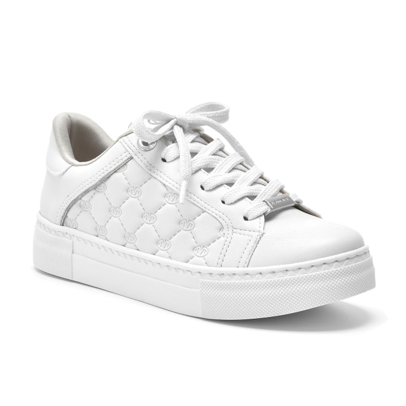 tenis casual branco/prata image.