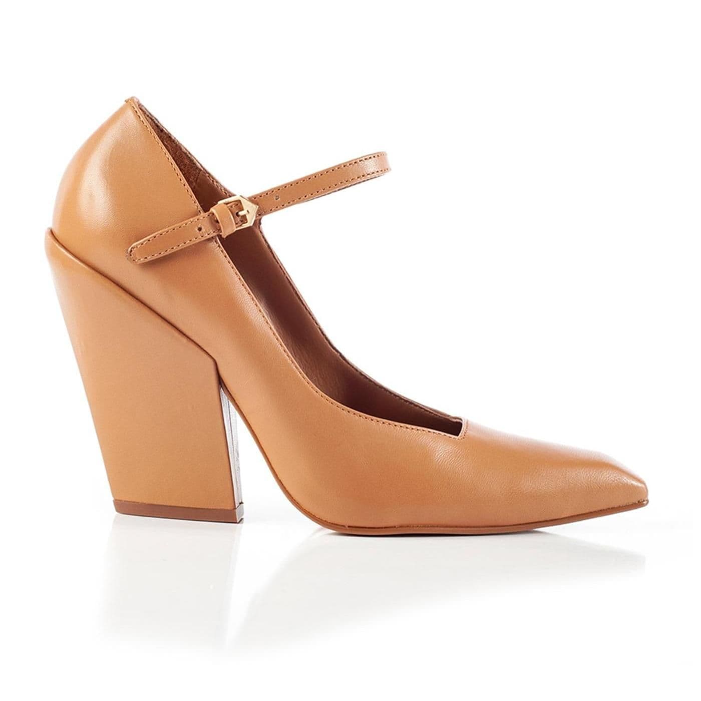 618001 ZAPATO_CERRADO TACON vegetal peanut image.