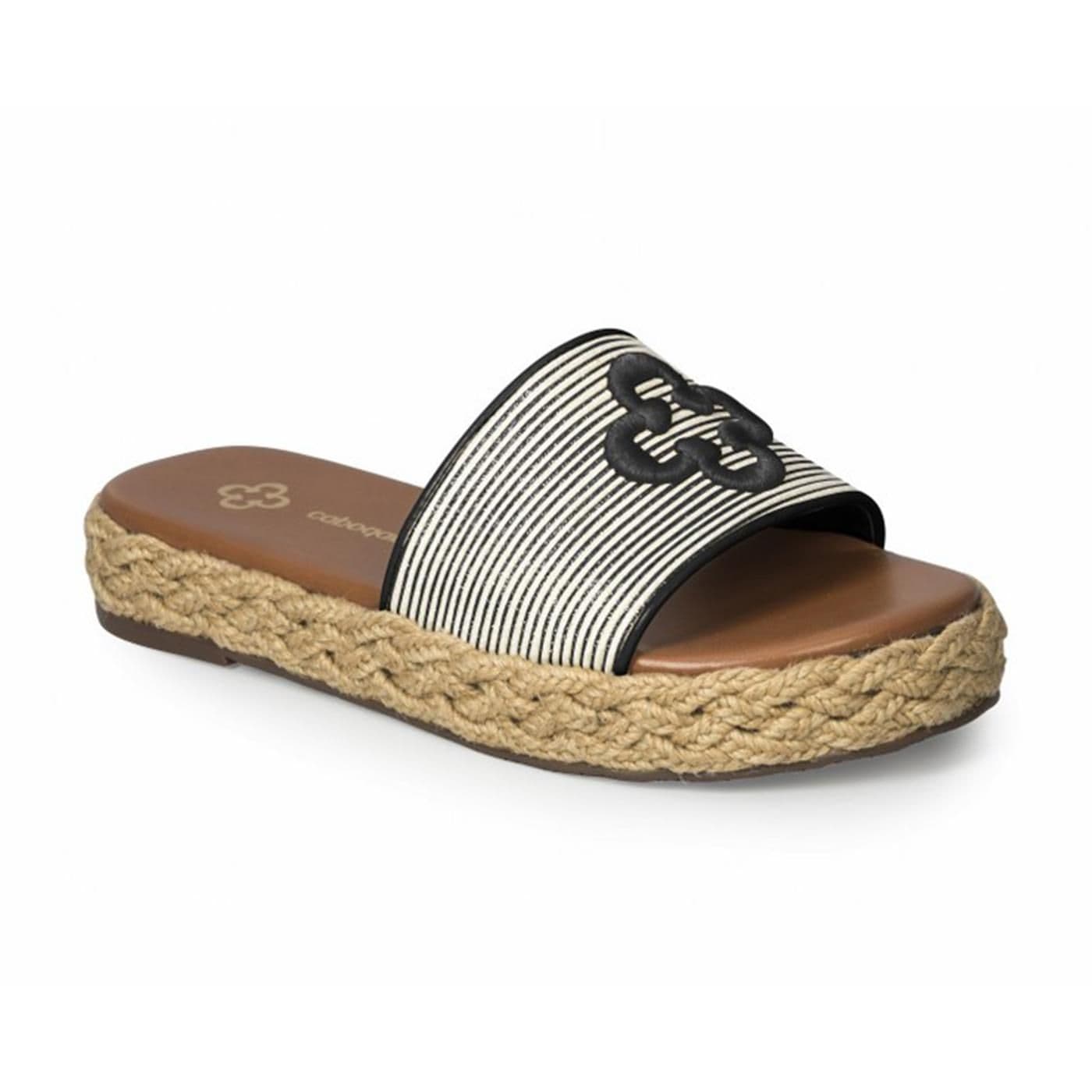 4017085-3 SANDALIA PLATAFORMA cru-preto/preto image.