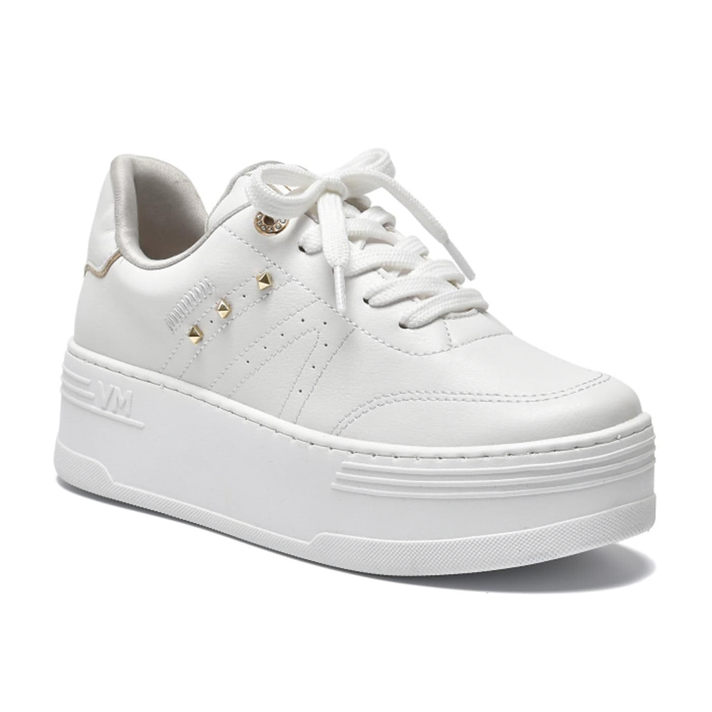 Tenis branco/gold image.