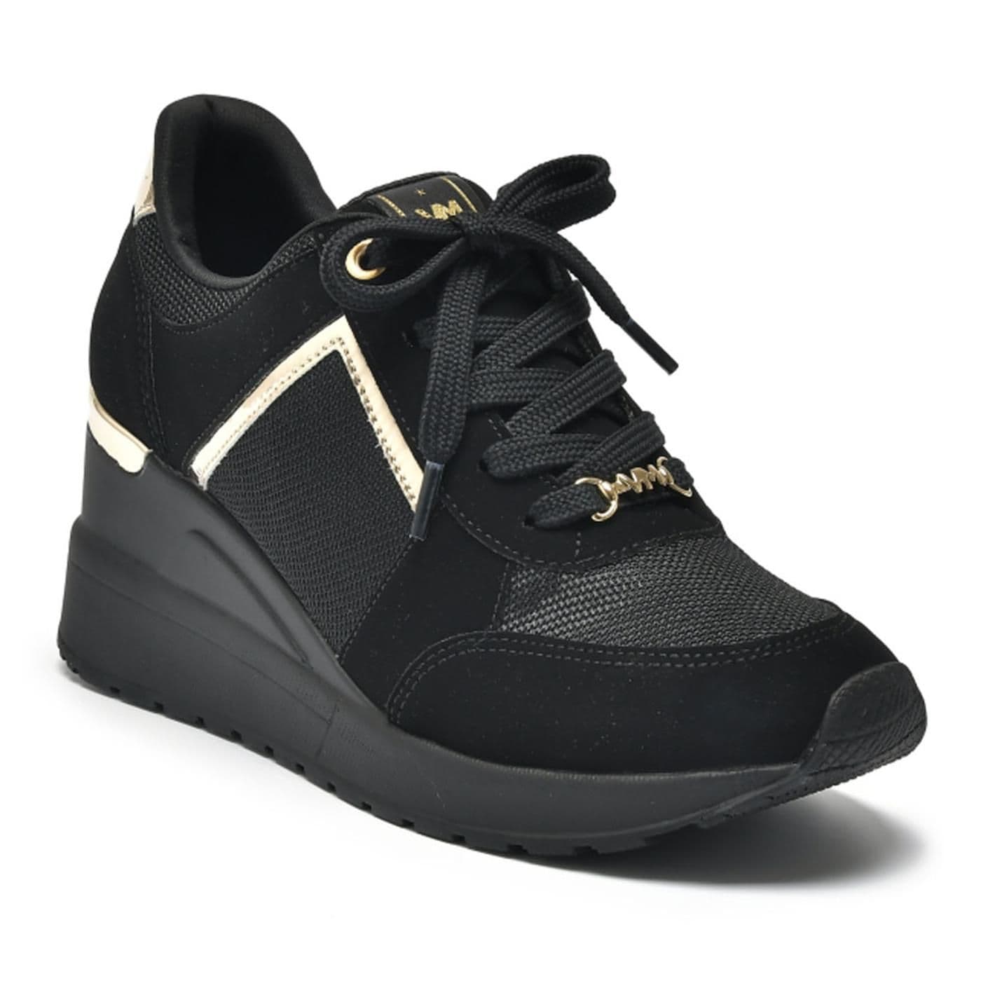 046-013-13 Tenis preto/preto/preto/prata image.