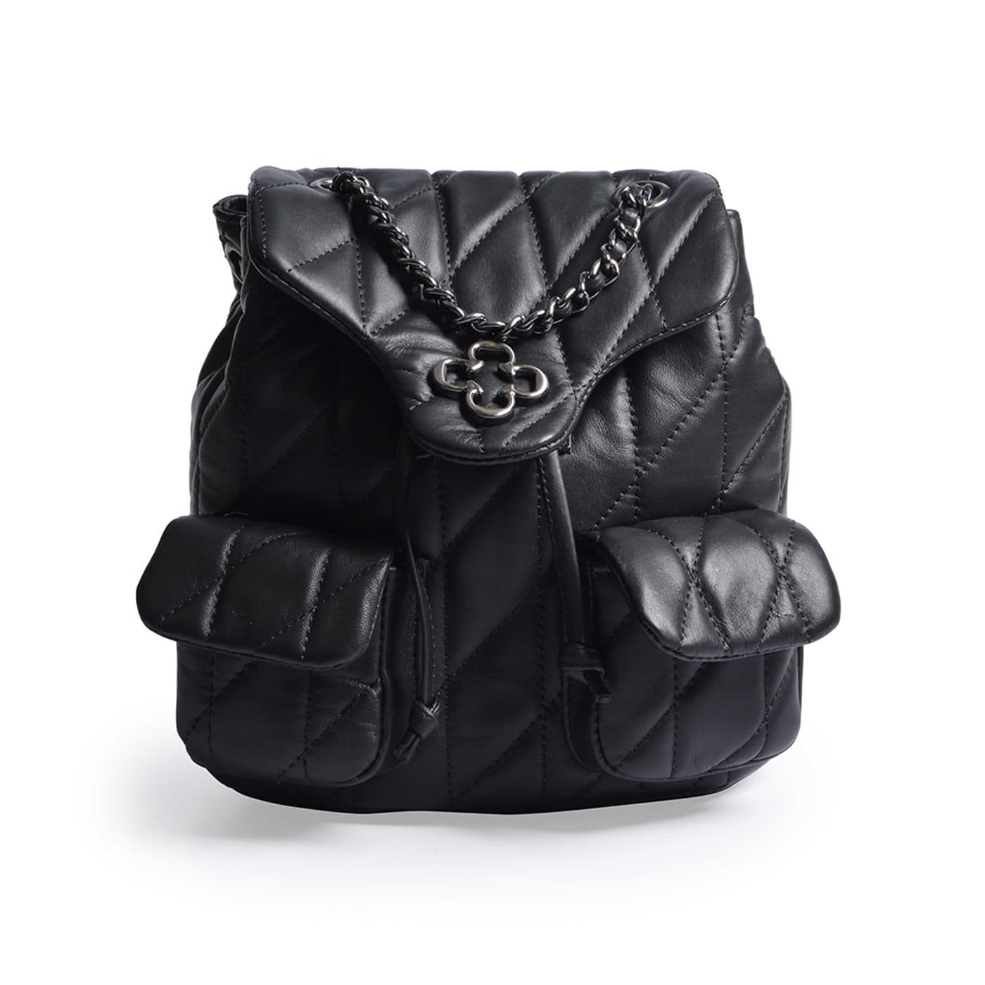 BOLSO 4605467 (a)napa veluto bag preto / banho ouroclaro escovado image.