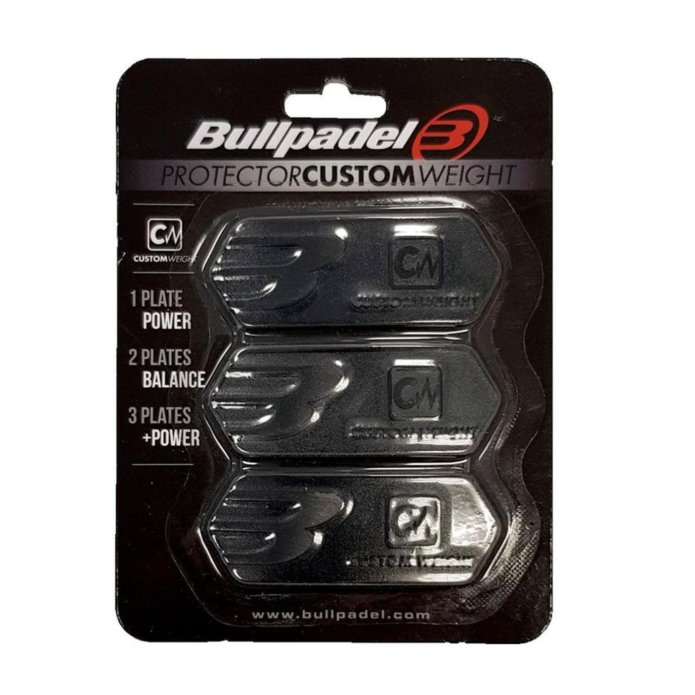 PROTECTOR BULLPADEL CUSTOM WEIGHT NEGRO image.