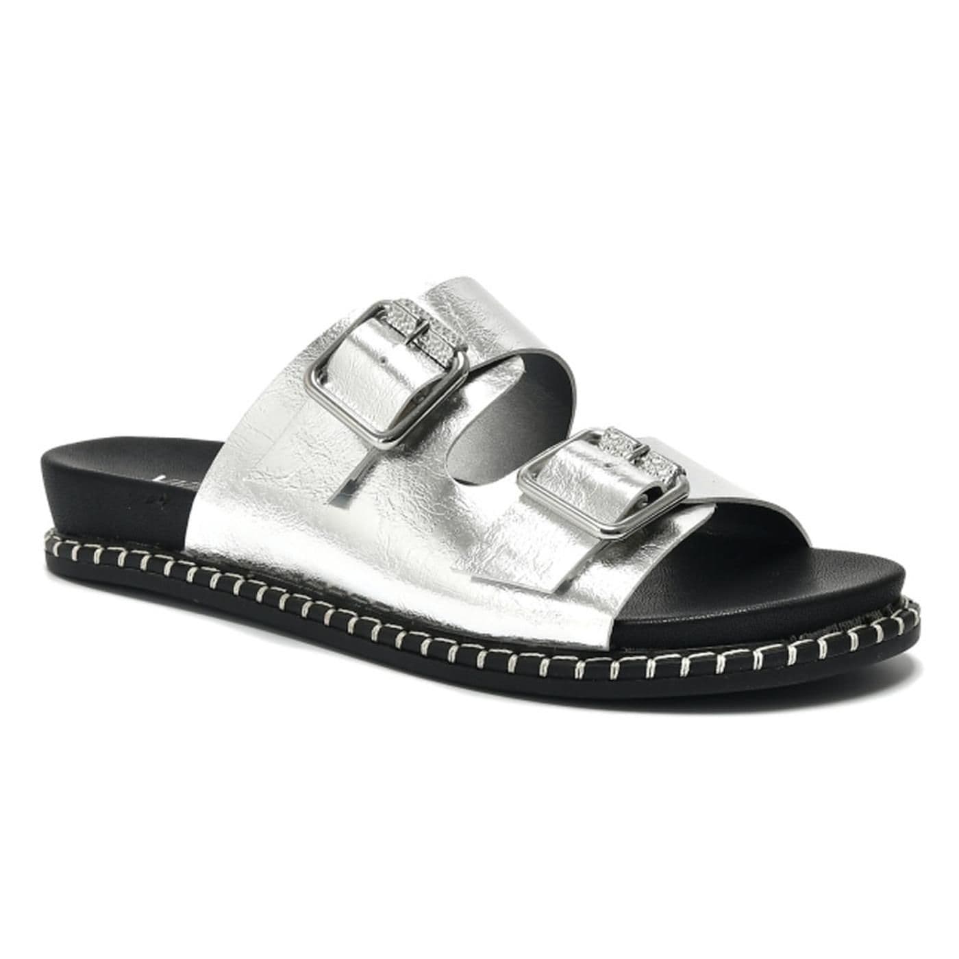 sandalia 175-001-01 prata/preto image.