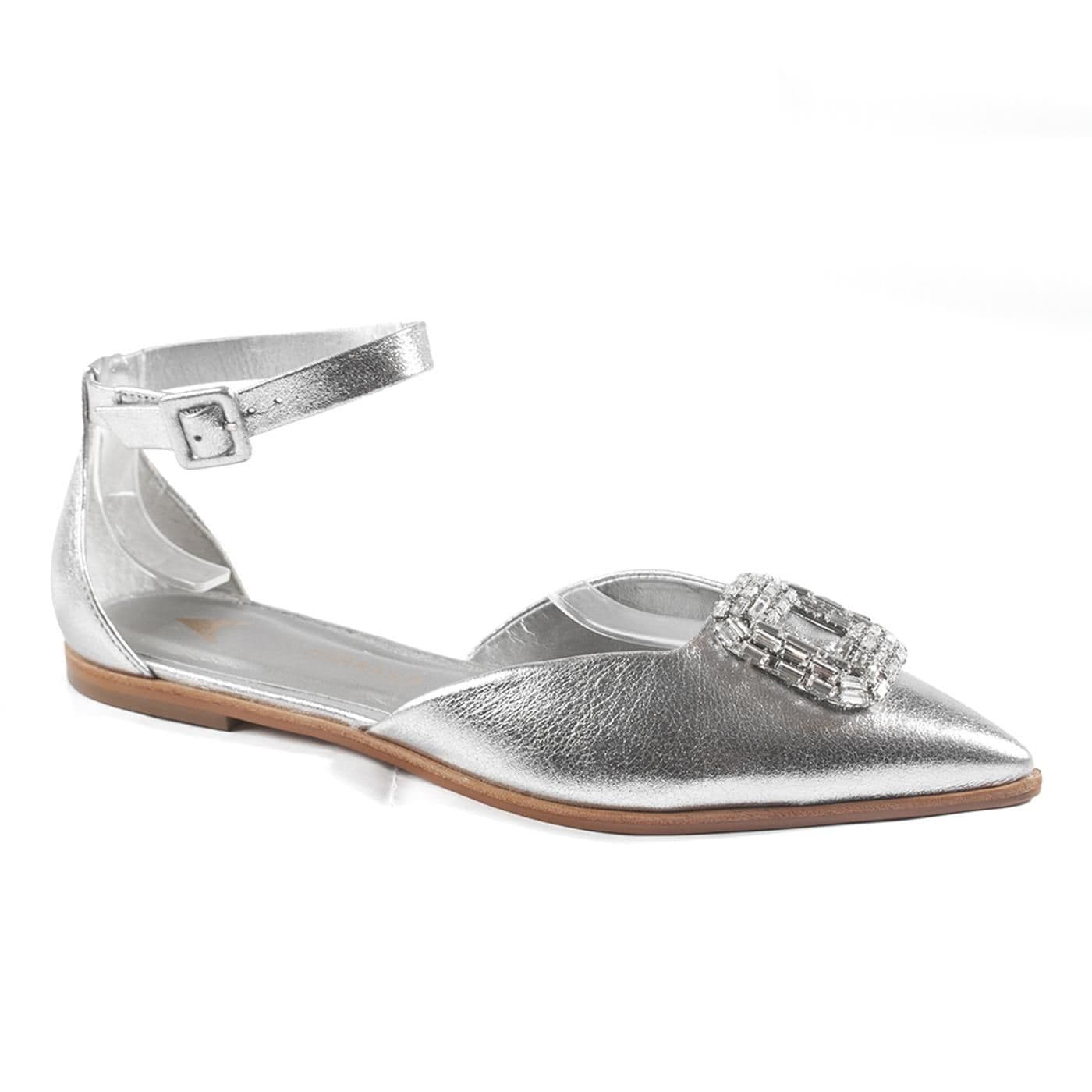 Zapato Tacon 710005 crack silver image.